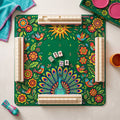 Folk Sun Peacock Mahjong Mat — hero