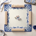 Delft Cartouche Mahjong Mat — hero