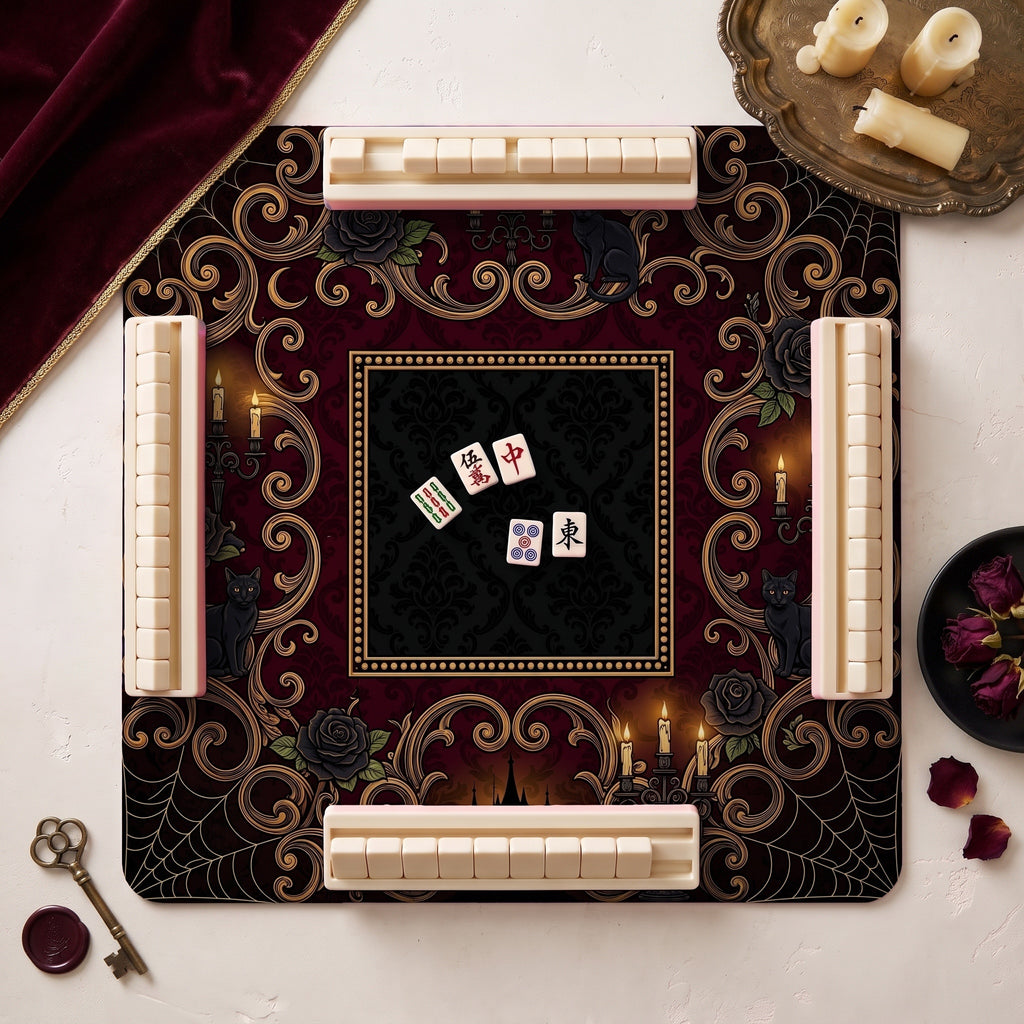 Gothic Candelabra Mahjong Mat — hero