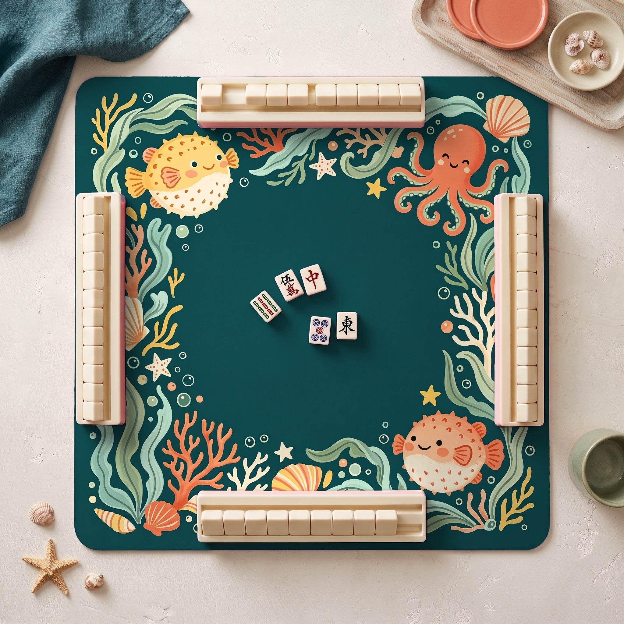 Reef Friends Mahjong Mat — hero
