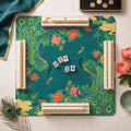 Peacock Teal Mahjong Mat — hero