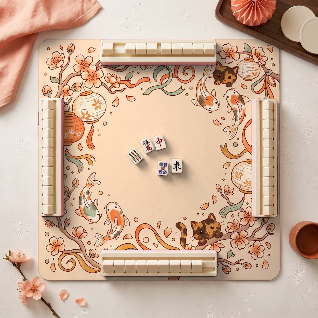 Lantern Koi Mahjong Mat — hero