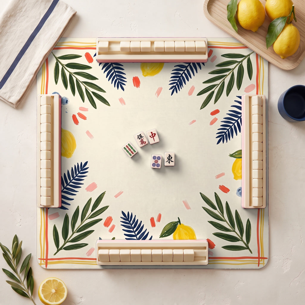Lemon Fern Mahjong Mat — hero