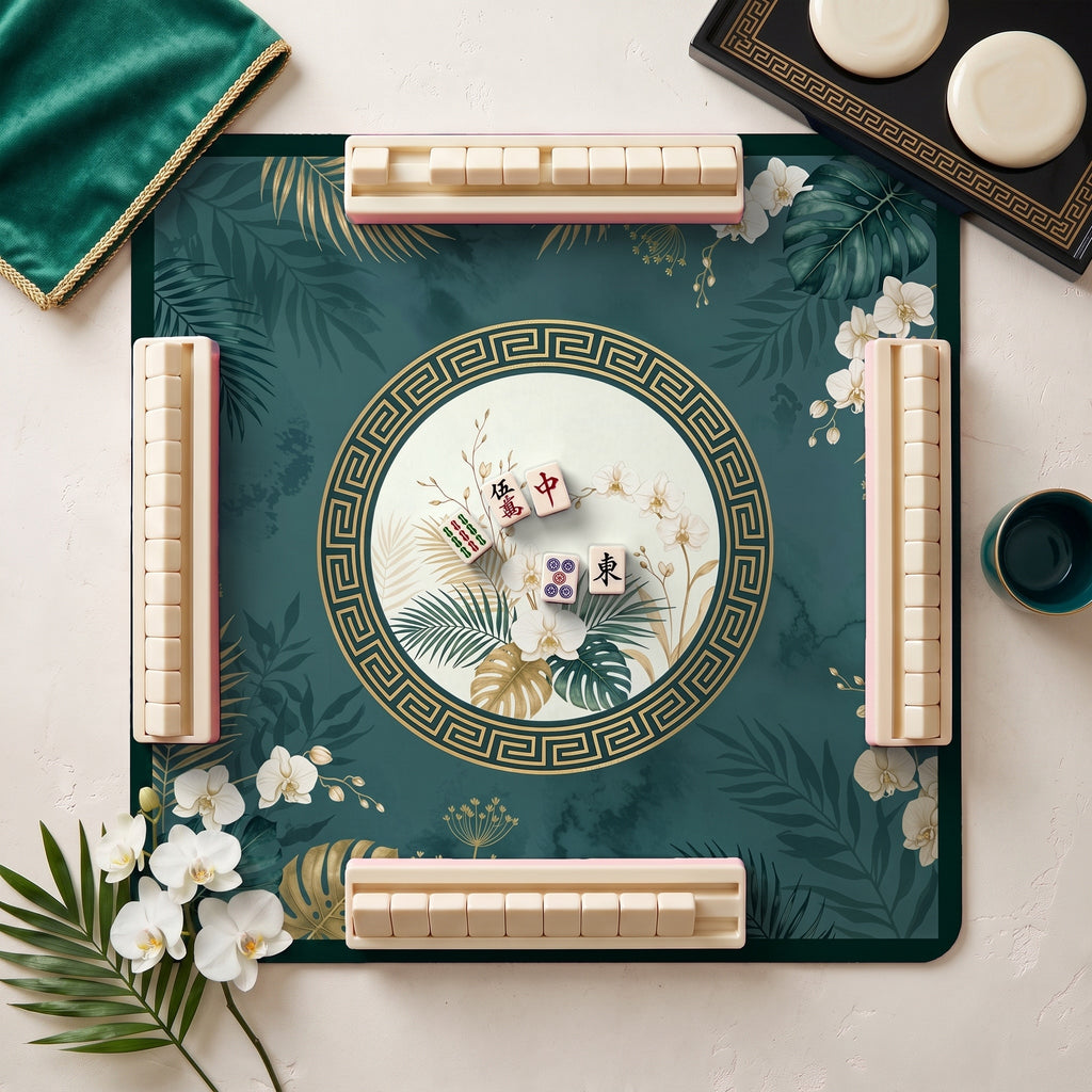 Emerald Orchid Mahjong Mat — hero