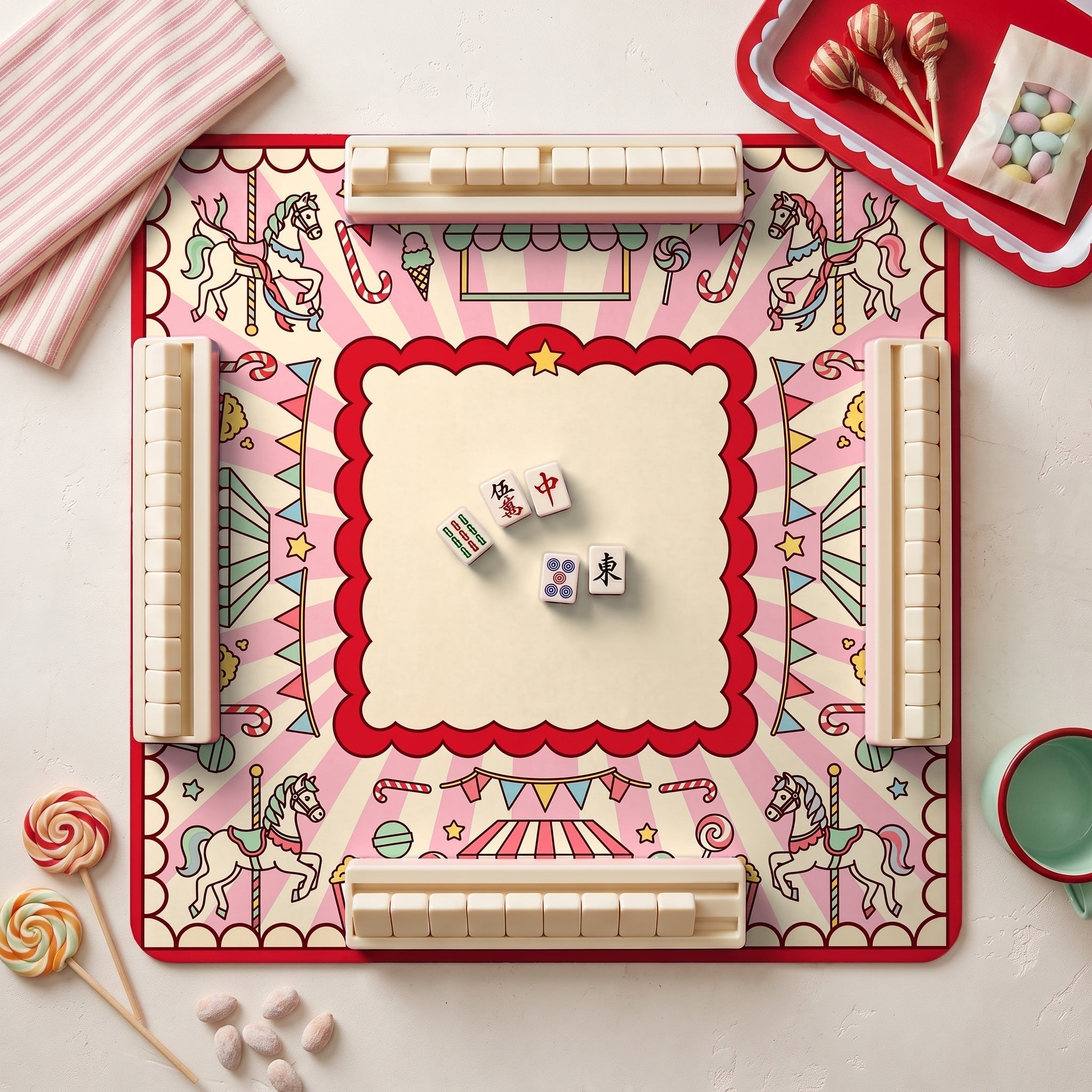 Carousel Fair Mahjong Mat — hero