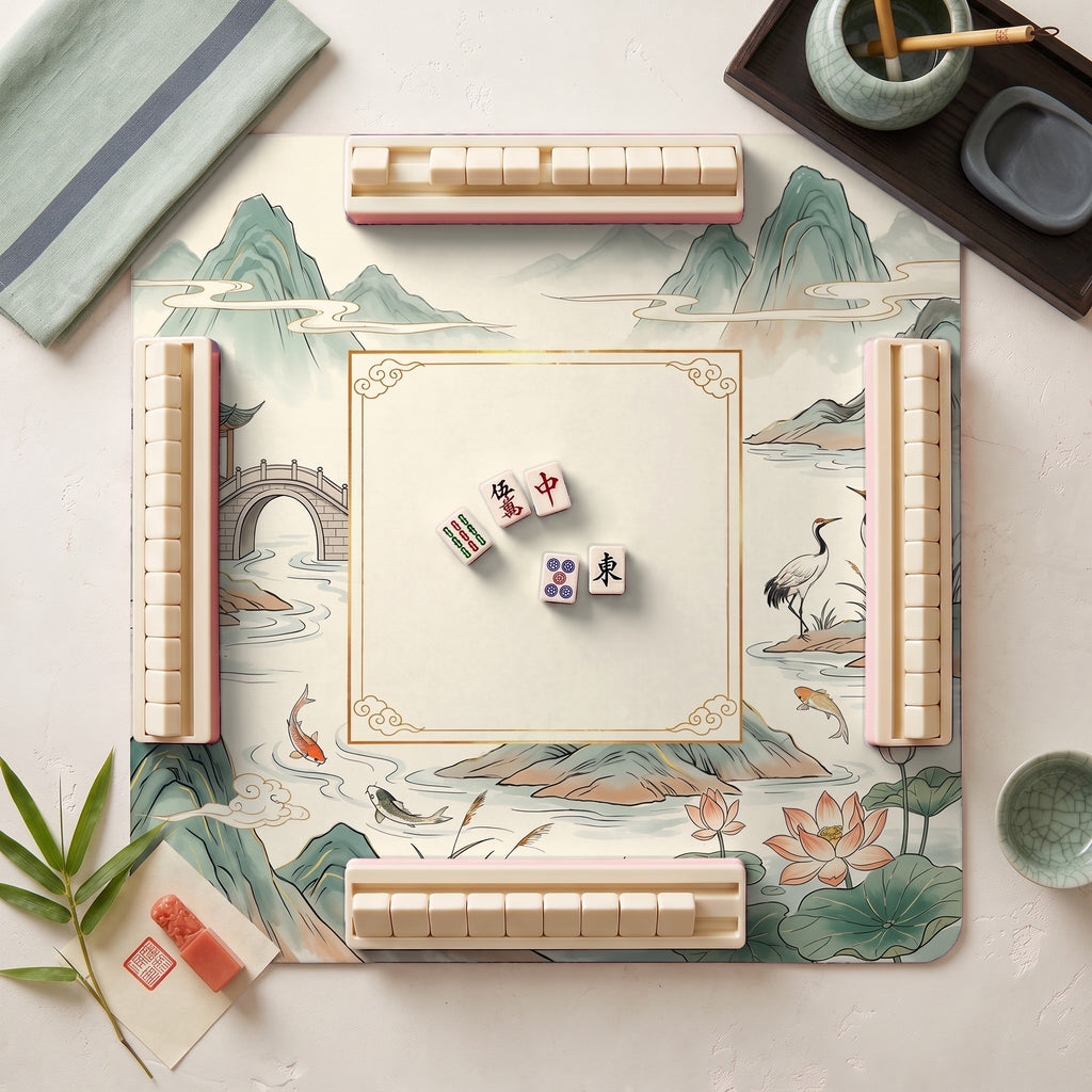 Ink Landscape Mahjong Mat — hero