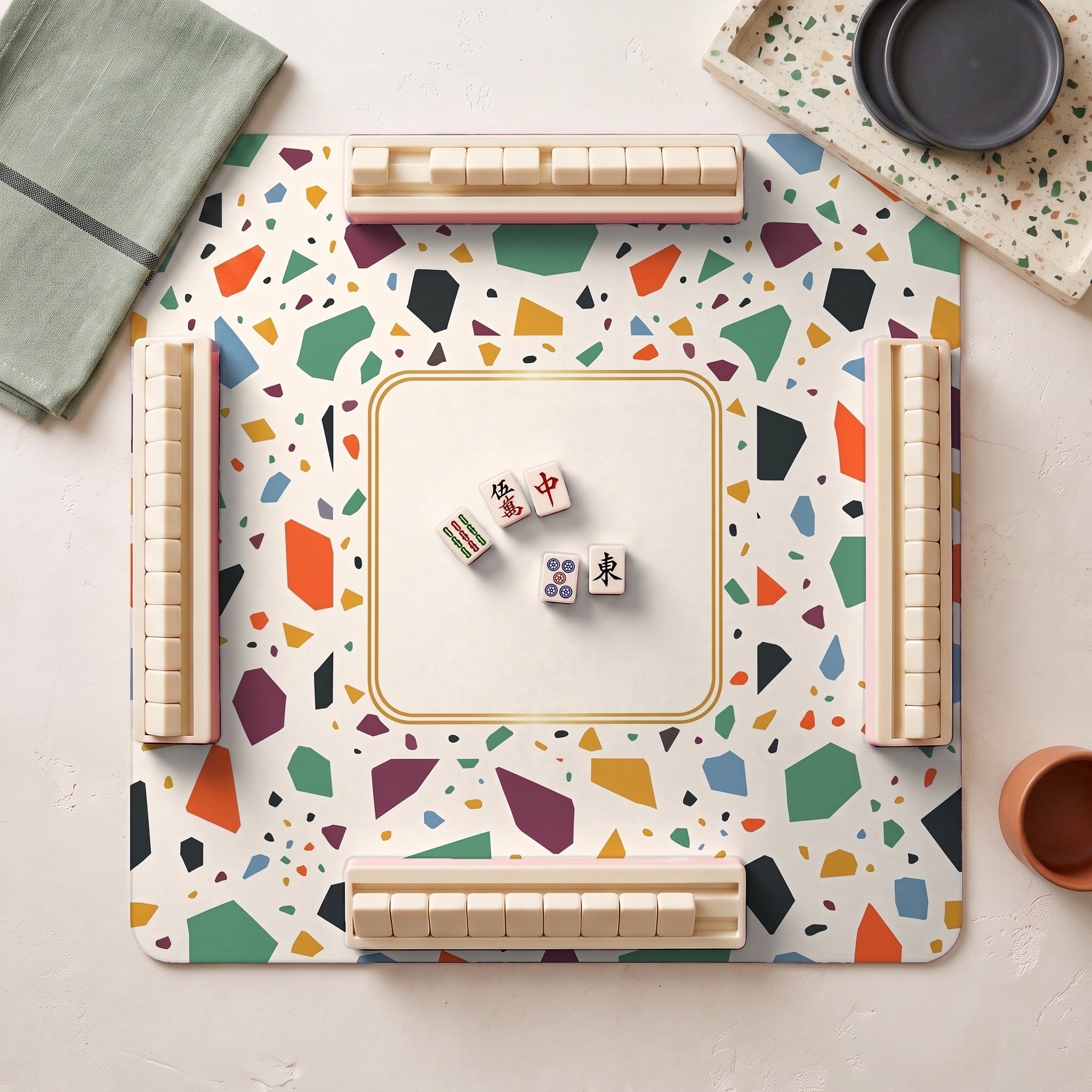 Terrazzo Mahjong Mat — hero