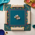 Cloisonne Lotus Mahjong Mat — hero