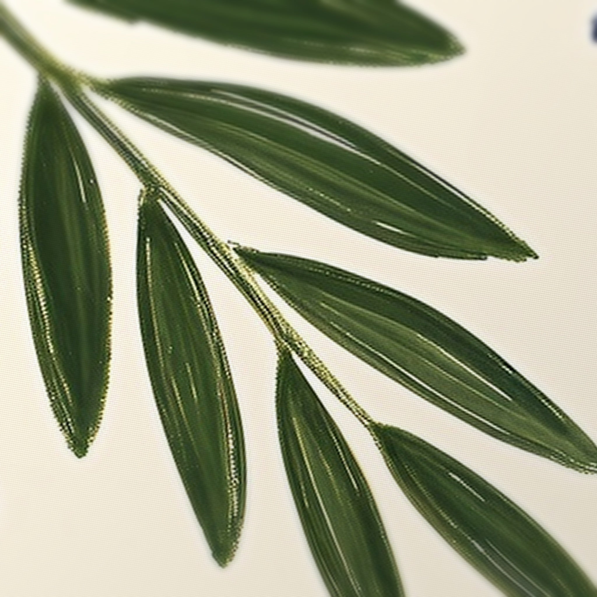 Lemon Fern Mahjong Mat — fabric detail
