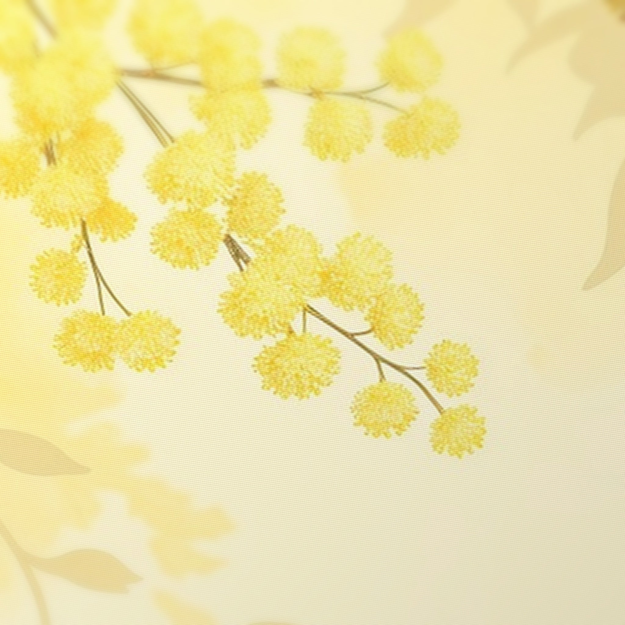 Mimosa Gold Mahjong Mat — fabric detail