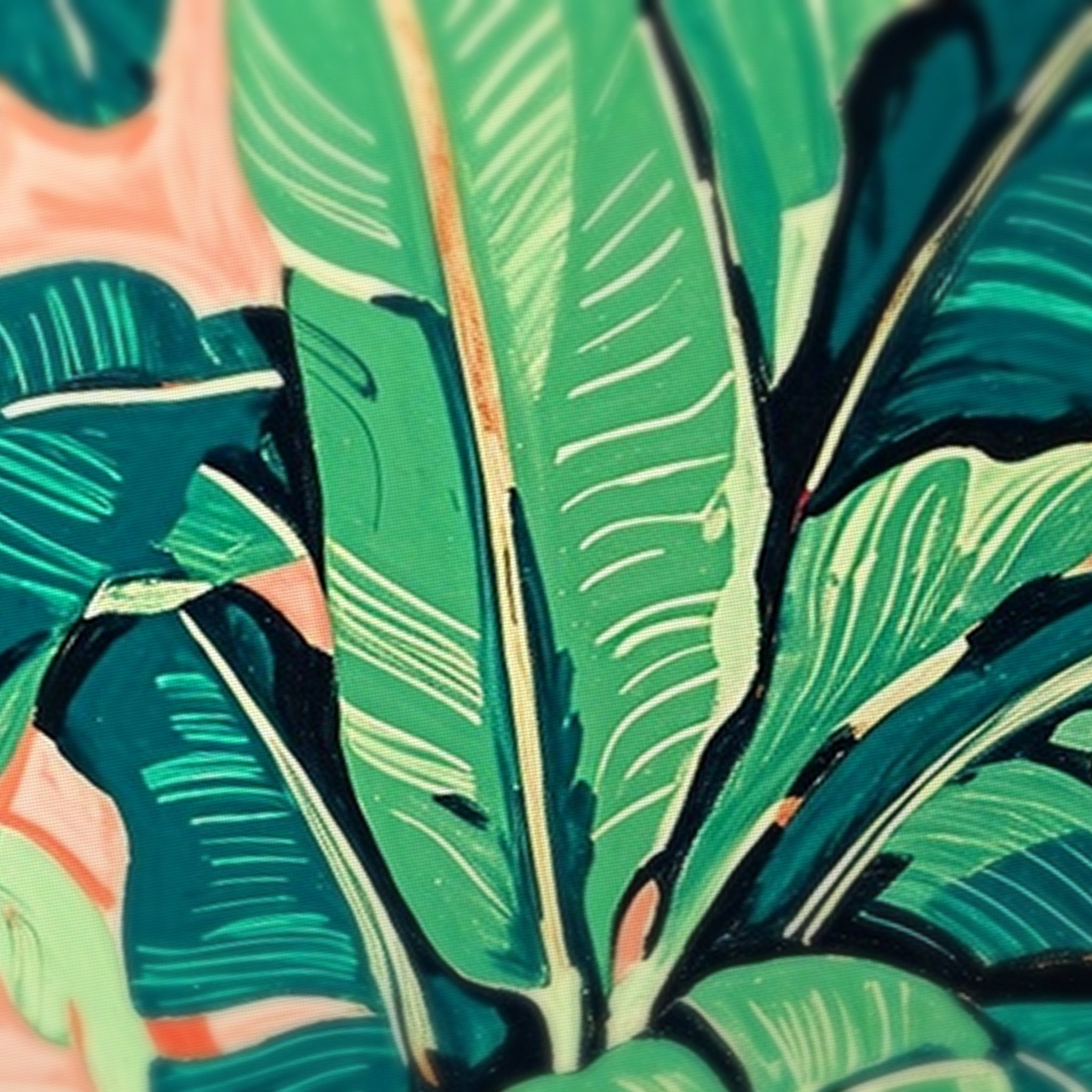 Jungle Bar Mahjong Mat — fabric detail
