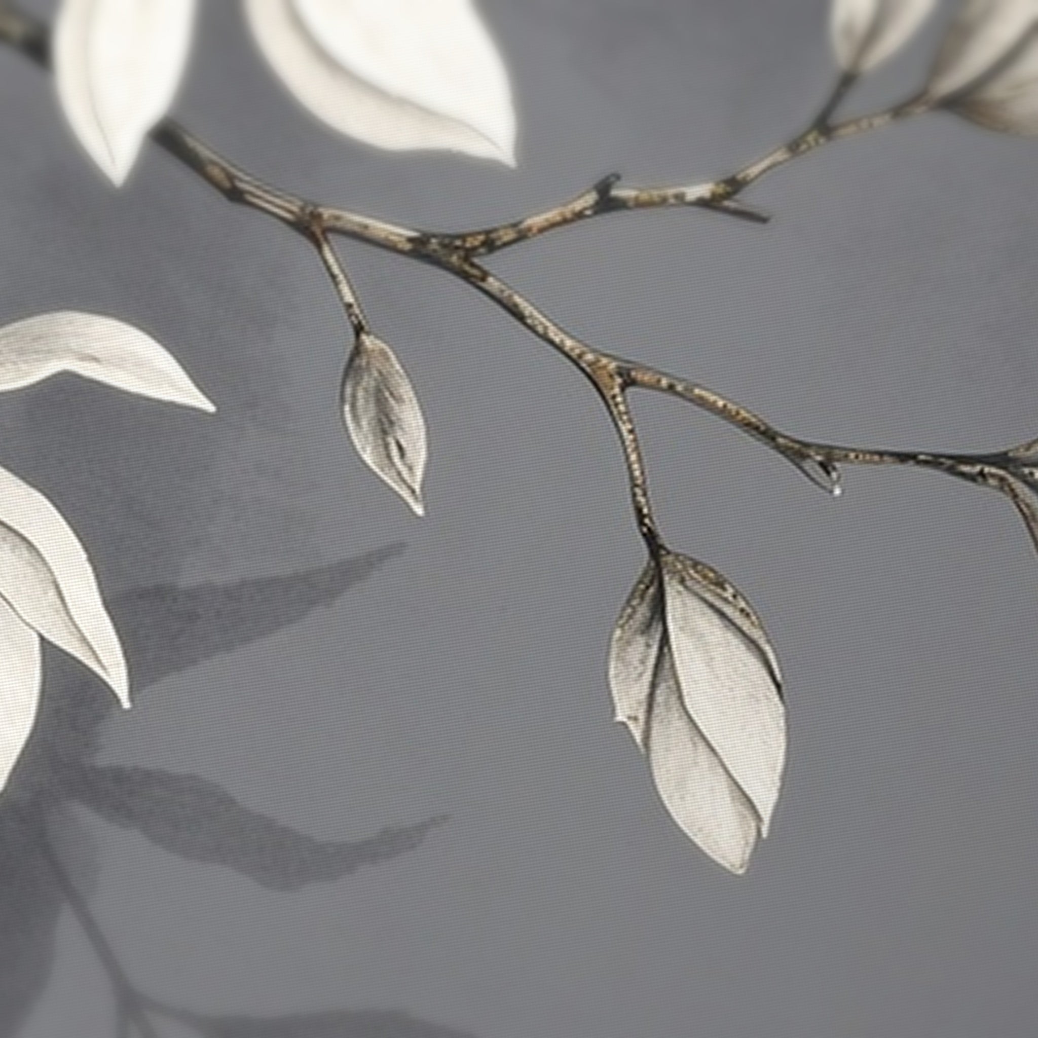 Magnolia Grayscale Mahjong Mat — fabric detail