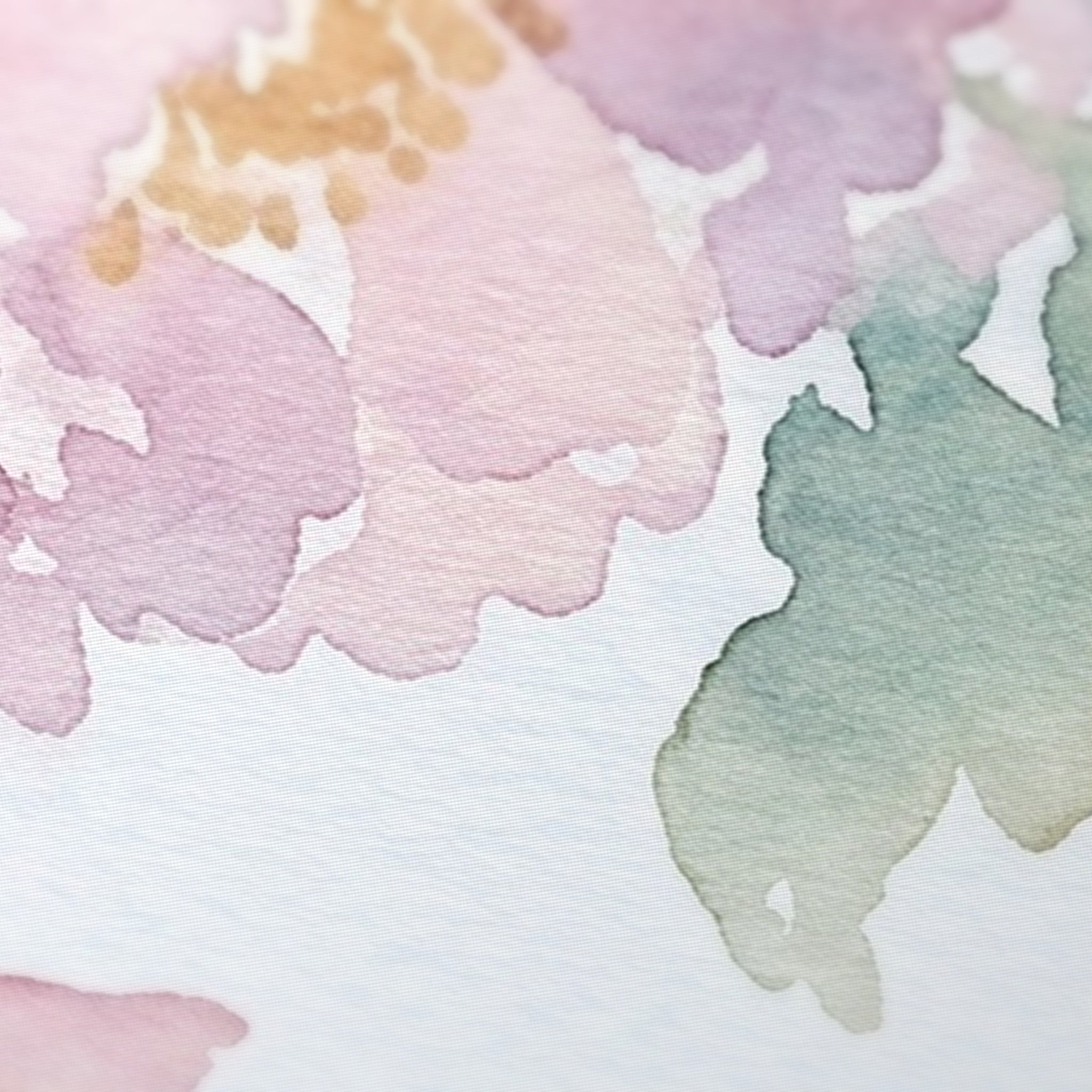 Watercolor Blush Mahjong Mat — fabric detail