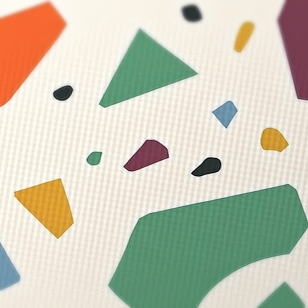 Terrazzo Mahjong Mat — fabric detail