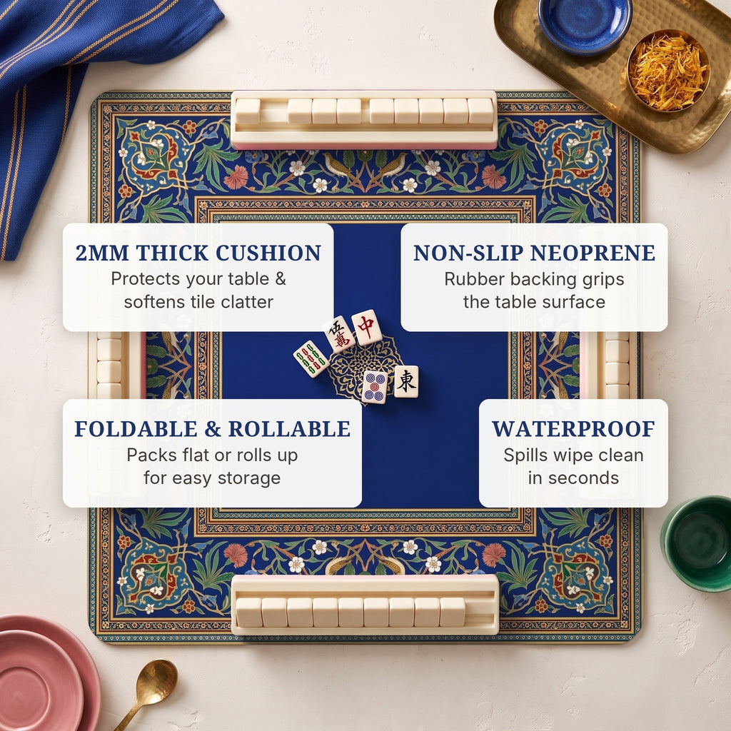 Persian Garden Mahjong Mat — features