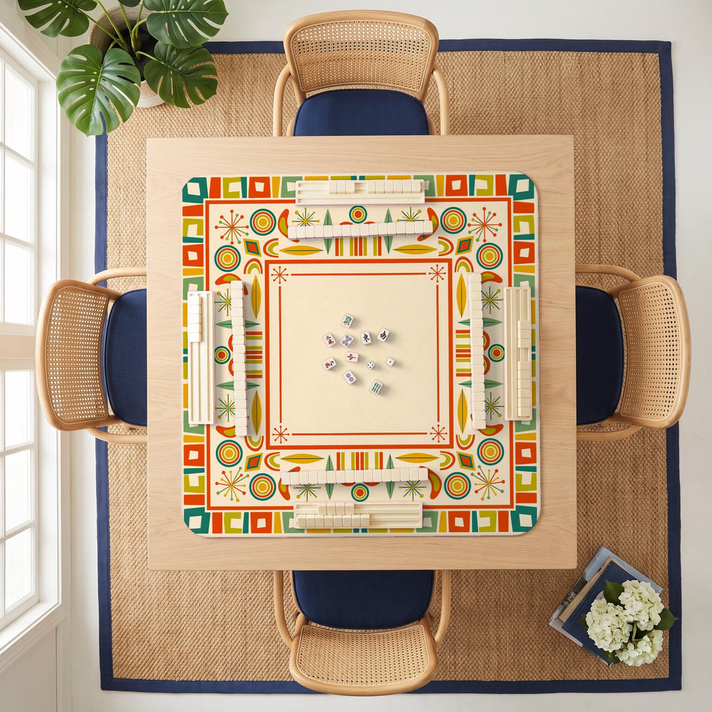 Atomic Retro Mahjong Mat — room overhead
