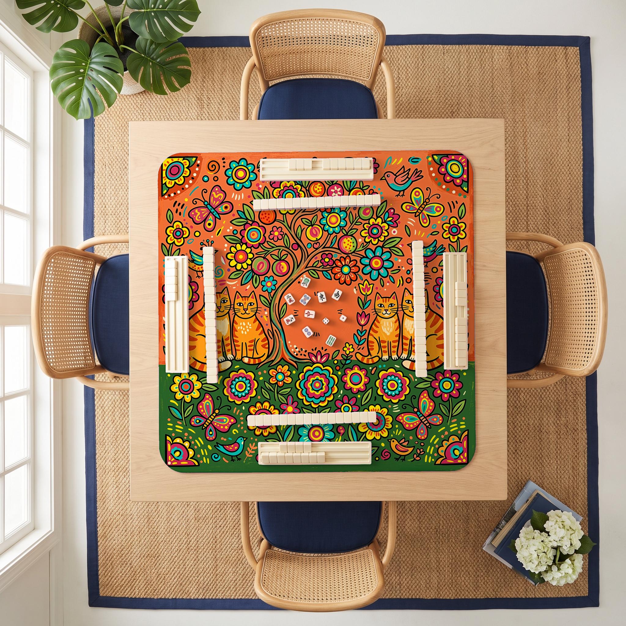 Cat Tree Of Life Mahjong Mat — room overhead
