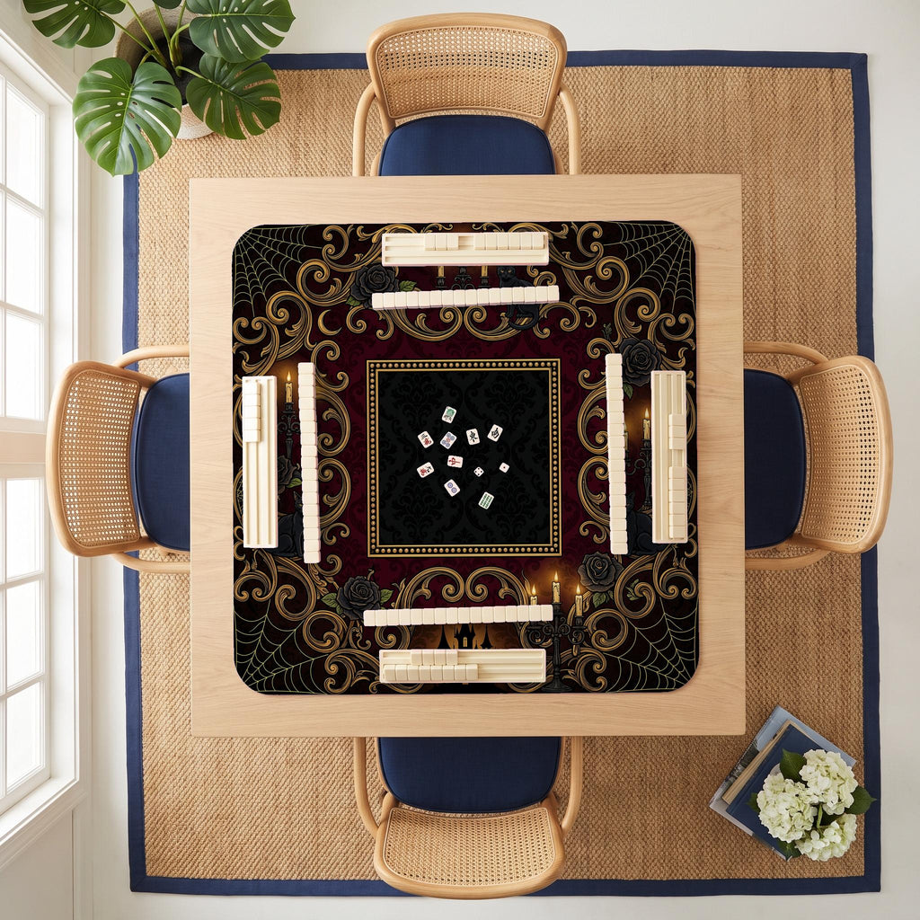 Gothic Candelabra Mahjong Mat — room overhead