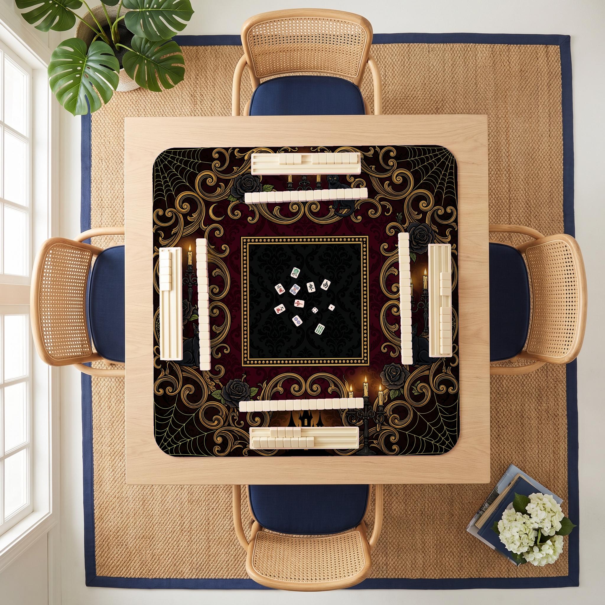 Gothic Candelabra Mahjong Mat — room overhead