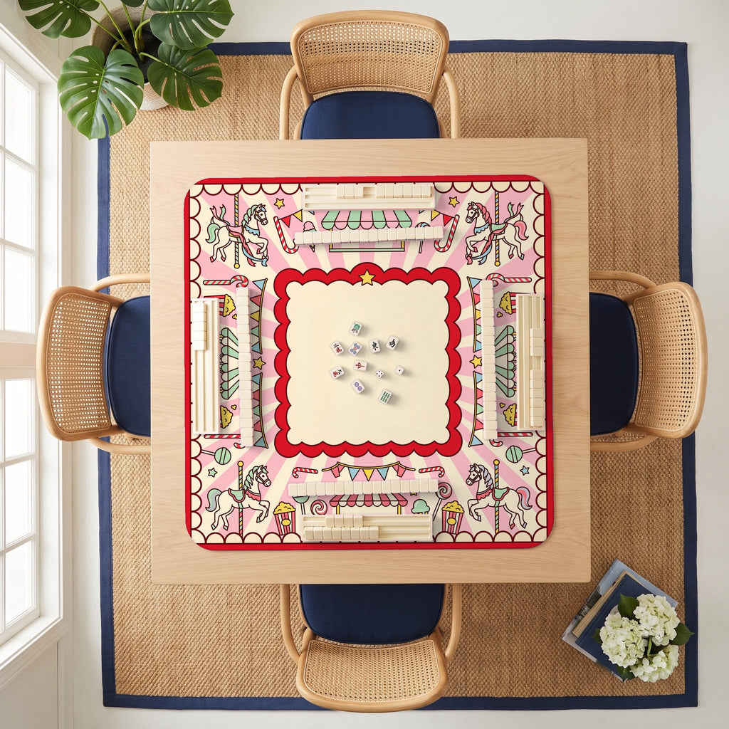 Carousel Fair Mahjong Mat — room overhead