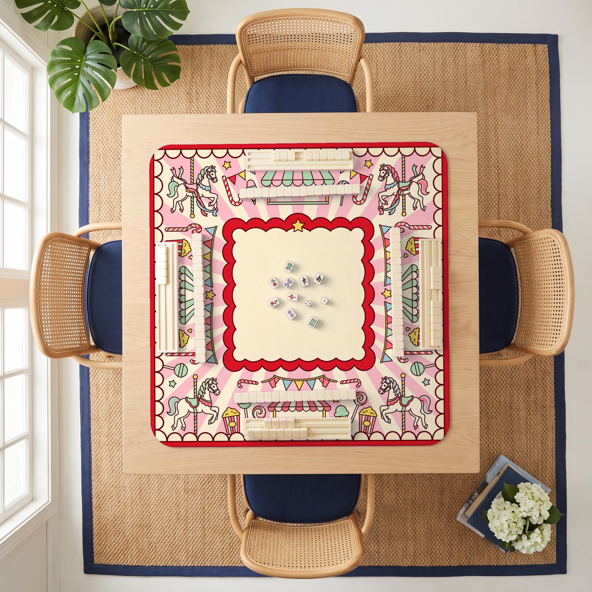 Carousel Fair Mahjong Mat — room overhead