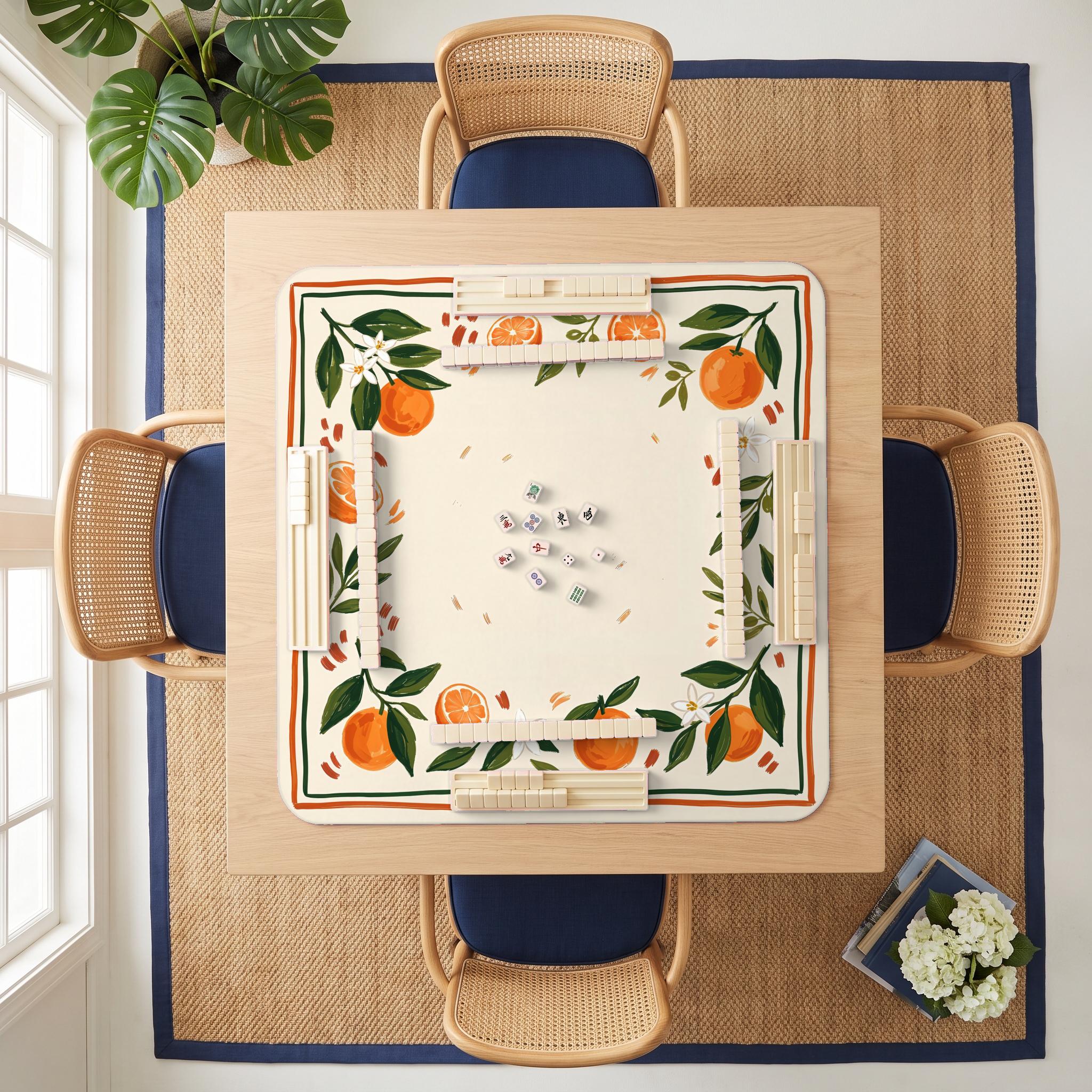 Orange Grove Mahjong Mat — room overhead