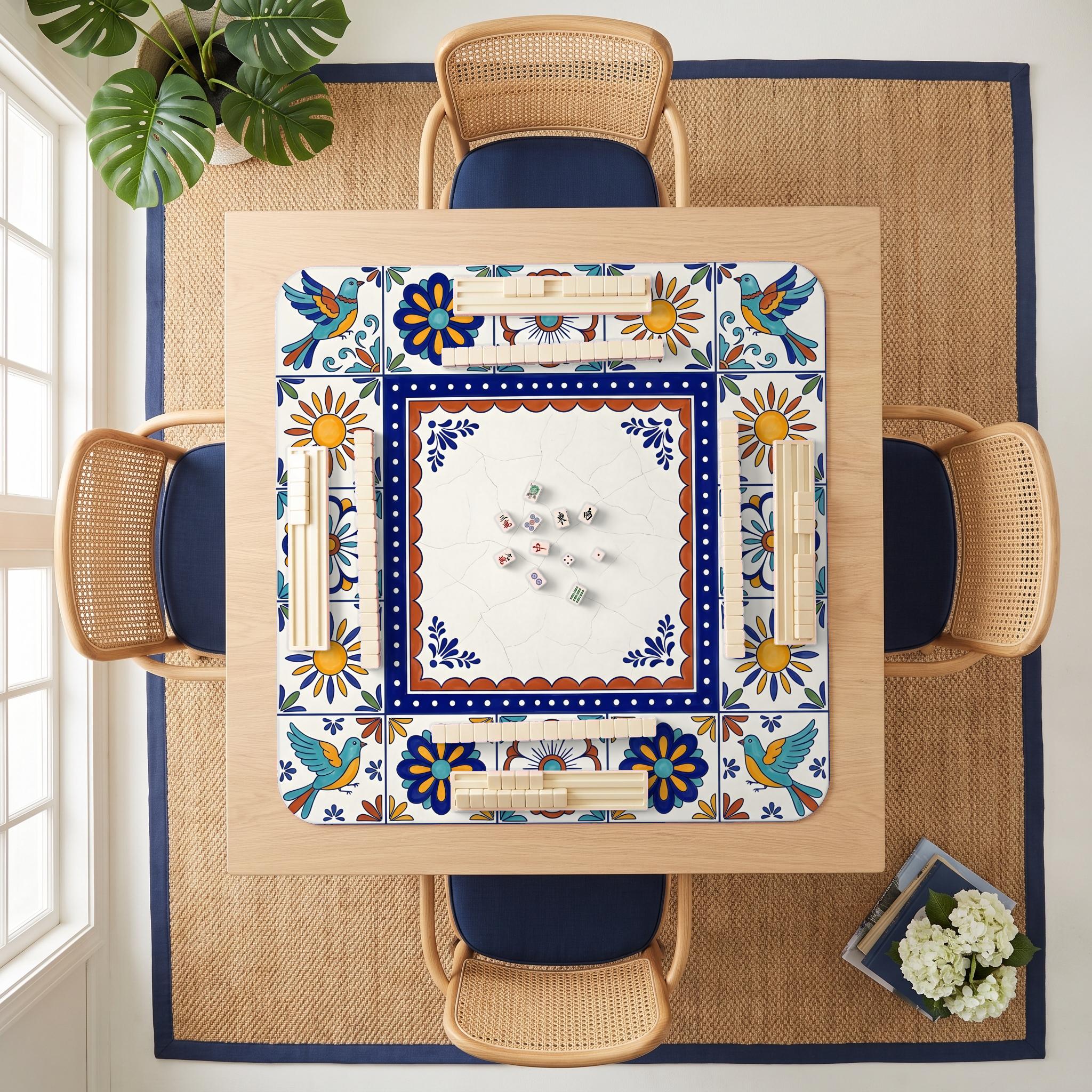 Talavera Mahjong Mat — room overhead