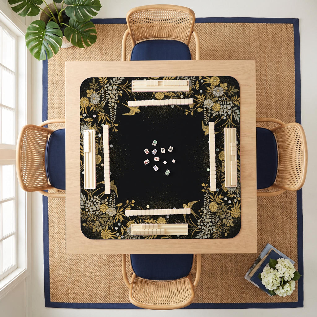 Makie Wisteria Mahjong Mat — room overhead