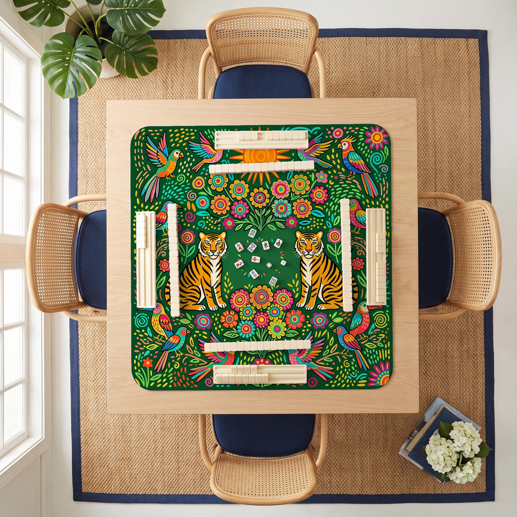 Folk Tigers Mahjong Mat — room overhead