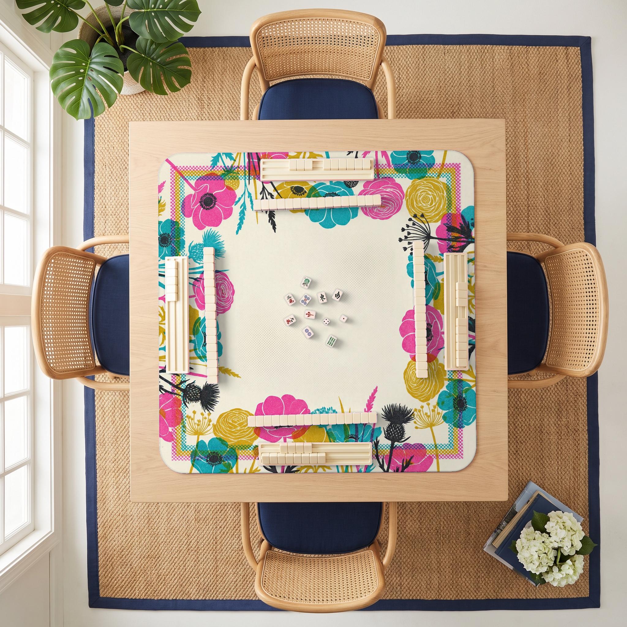 Riso Anemone Mahjong Mat — room overhead